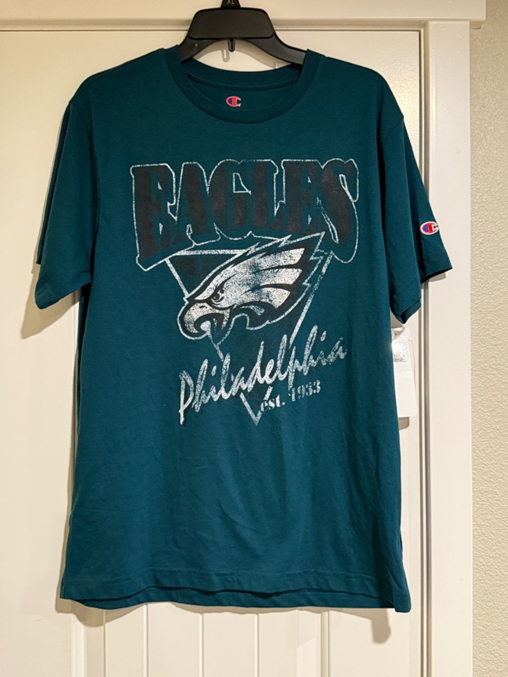 Champion Teal Philadelphia Eagles Graphic Short Sleeve Tee